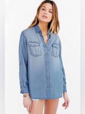 BDG Light Blue Denim Shirt